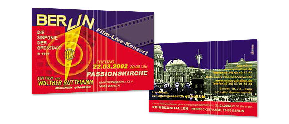 Flyer 'Berlin - Sinfonie der Großstadt'